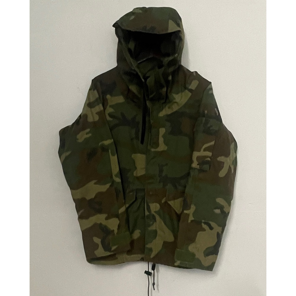 US Military ECWCS Gen 1 Woodland Camo Parka Cold Weather Jacket Small Short